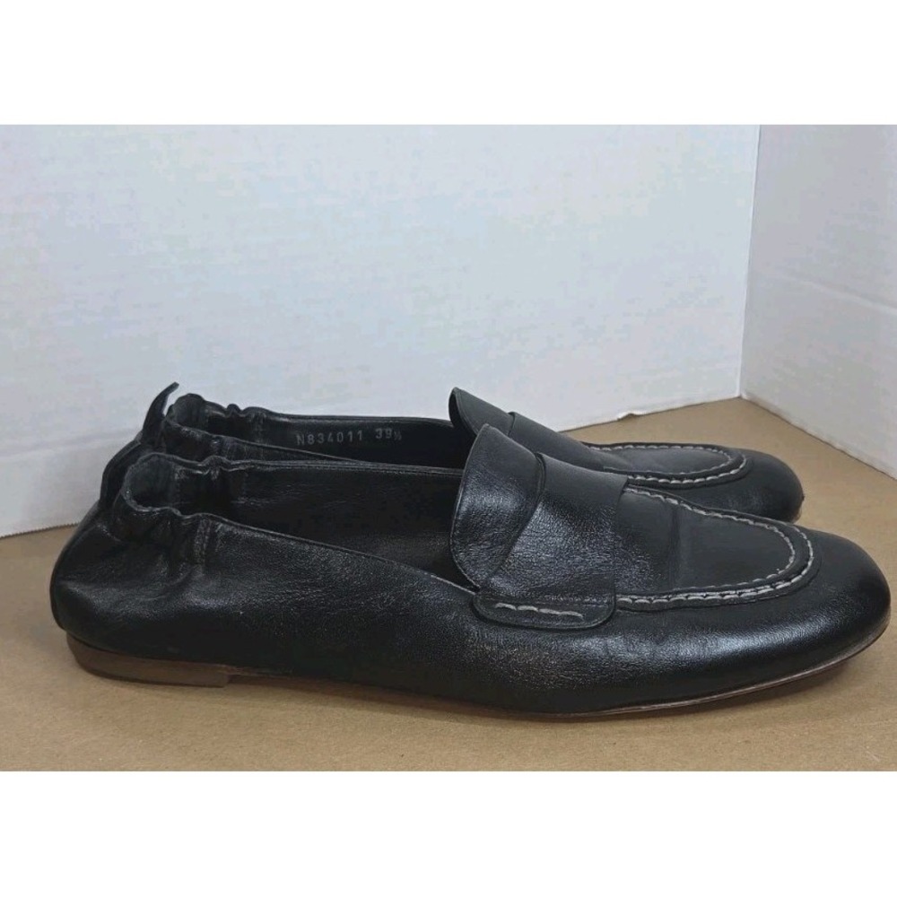 AGL Mara Black Leather Womens Casual Moccasins Shoes Size 39.5/ 9.5 - Picture 2 of 11